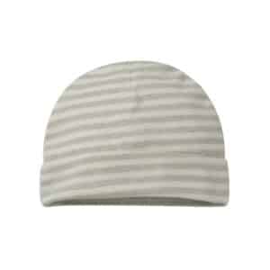 Green Striped Organic Cotton Baby Hat