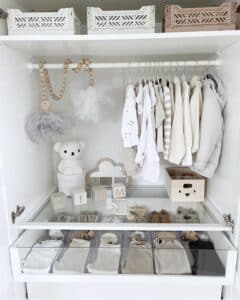 23 Stunning Nursery Closet Ideas + Storage Hacks - Bjarni Baby