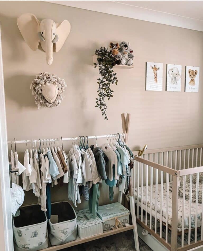 23 Stunning Nursery Closet Ideas + Storage Hacks - Bjarni Baby