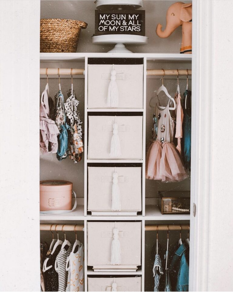 23 Stunning Nursery Closet Ideas + Storage Hacks - Bjarni Baby