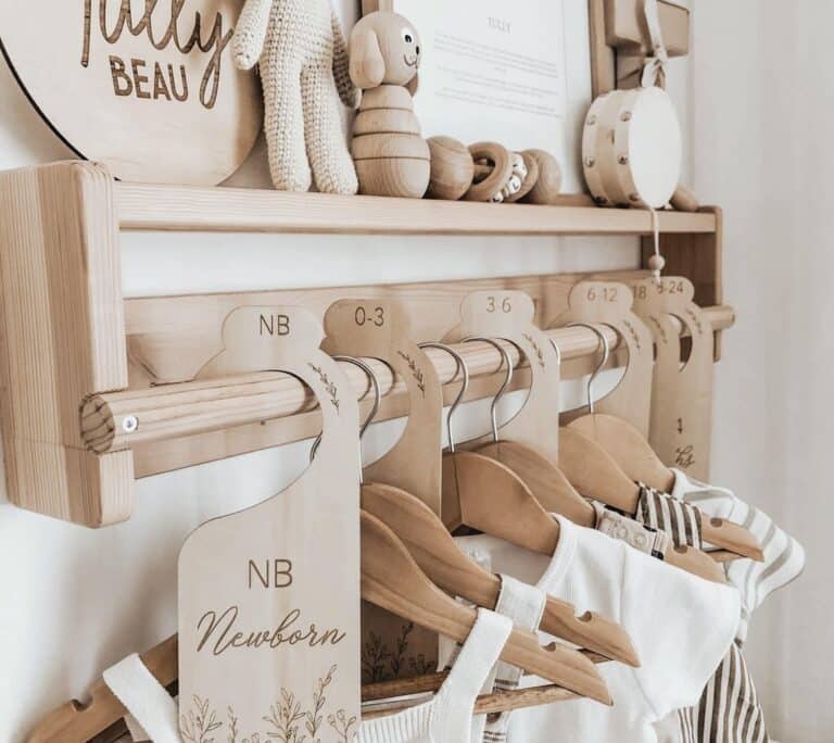 23 Stunning Nursery Closet Ideas + Storage Hacks - Bjarni Baby